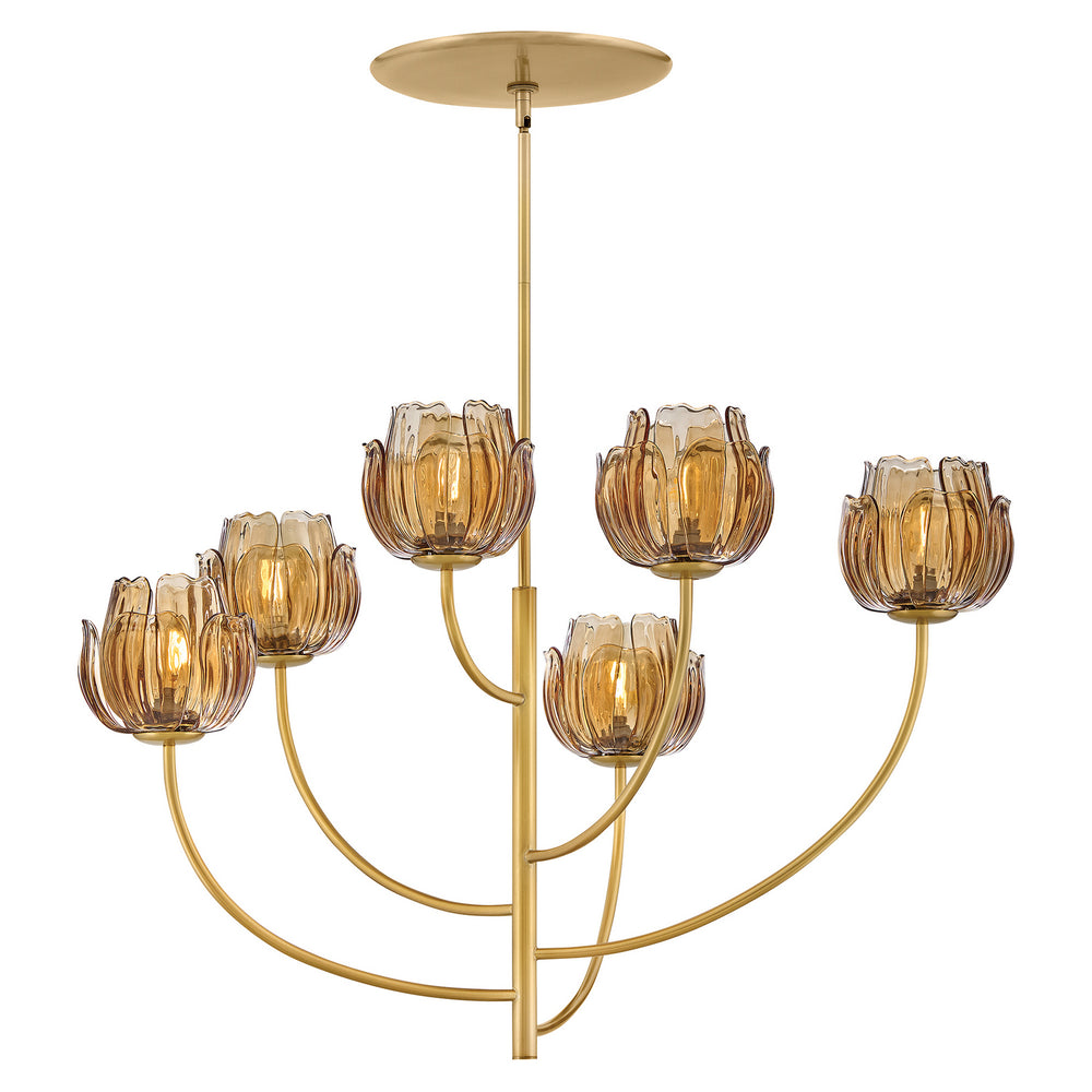 Fredrick Ramond Canada - LED Chandelier - Fantine - Unlacquered Brass- Union Lighting Luminaires Decor