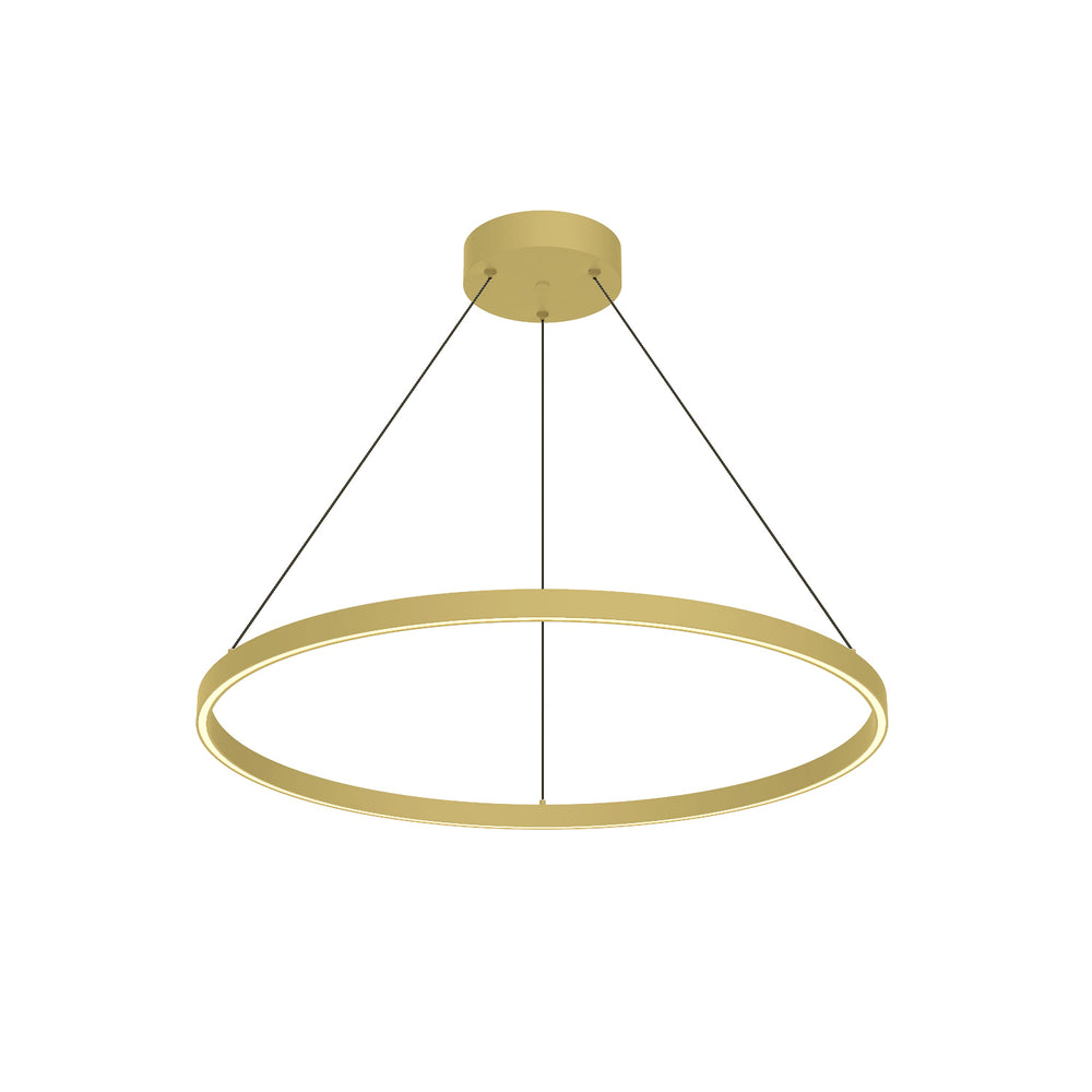 Kuzco Canada - LED Pendant - Cerchio - Brushed Gold- Union Lighting Luminaires Decor