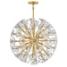 Fredrick Ramond Canada - LED Chandelier - Maya - Unlacquered Brass- Union Lighting Luminaires Decor