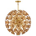 Fredrick Ramond Canada - LED Chandelier - Maya - Unlacquered Brass- Union Lighting Luminaires Decor