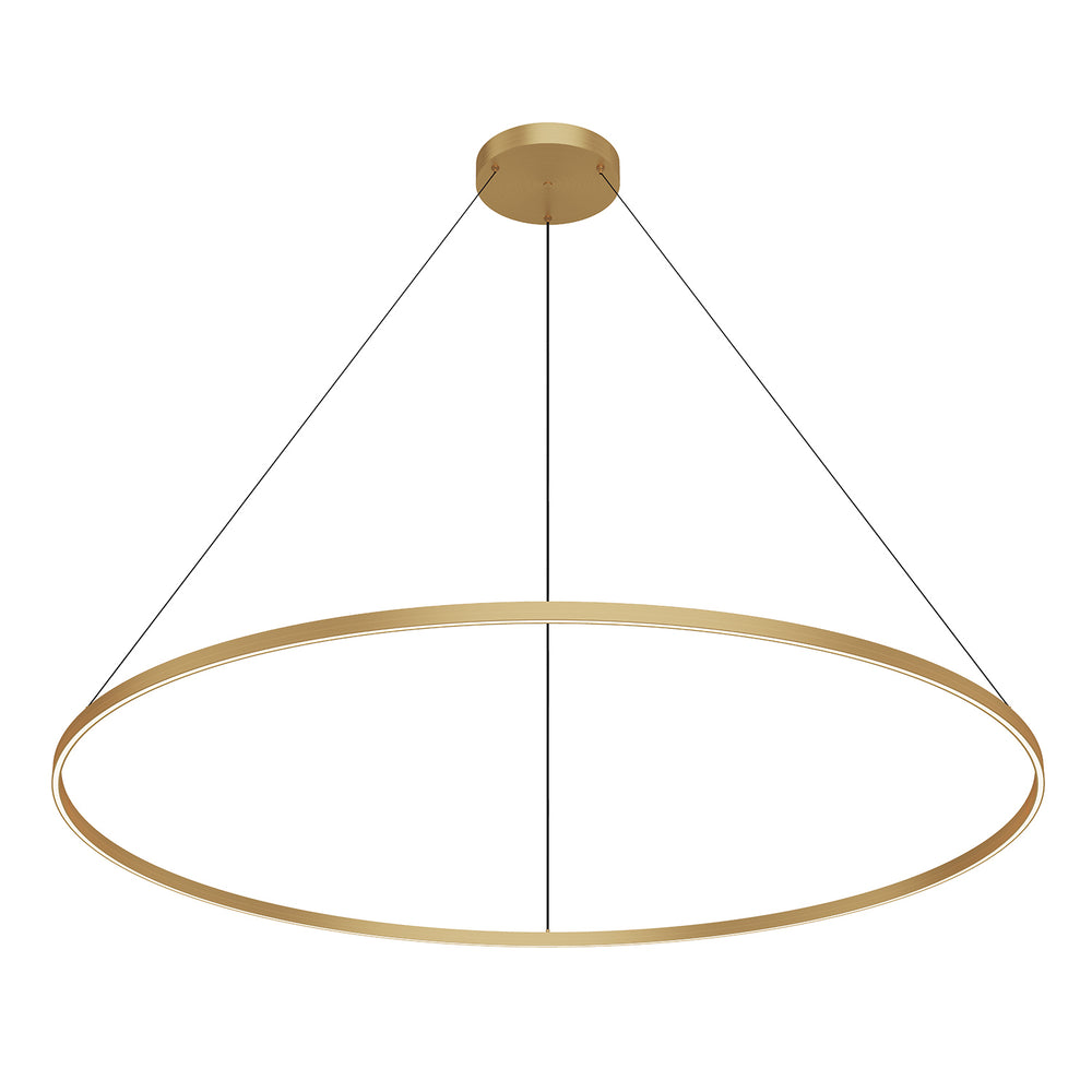 Kuzco Canada - LED Pendant - Cerchio - Brushed Gold- Union Lighting Luminaires Decor
