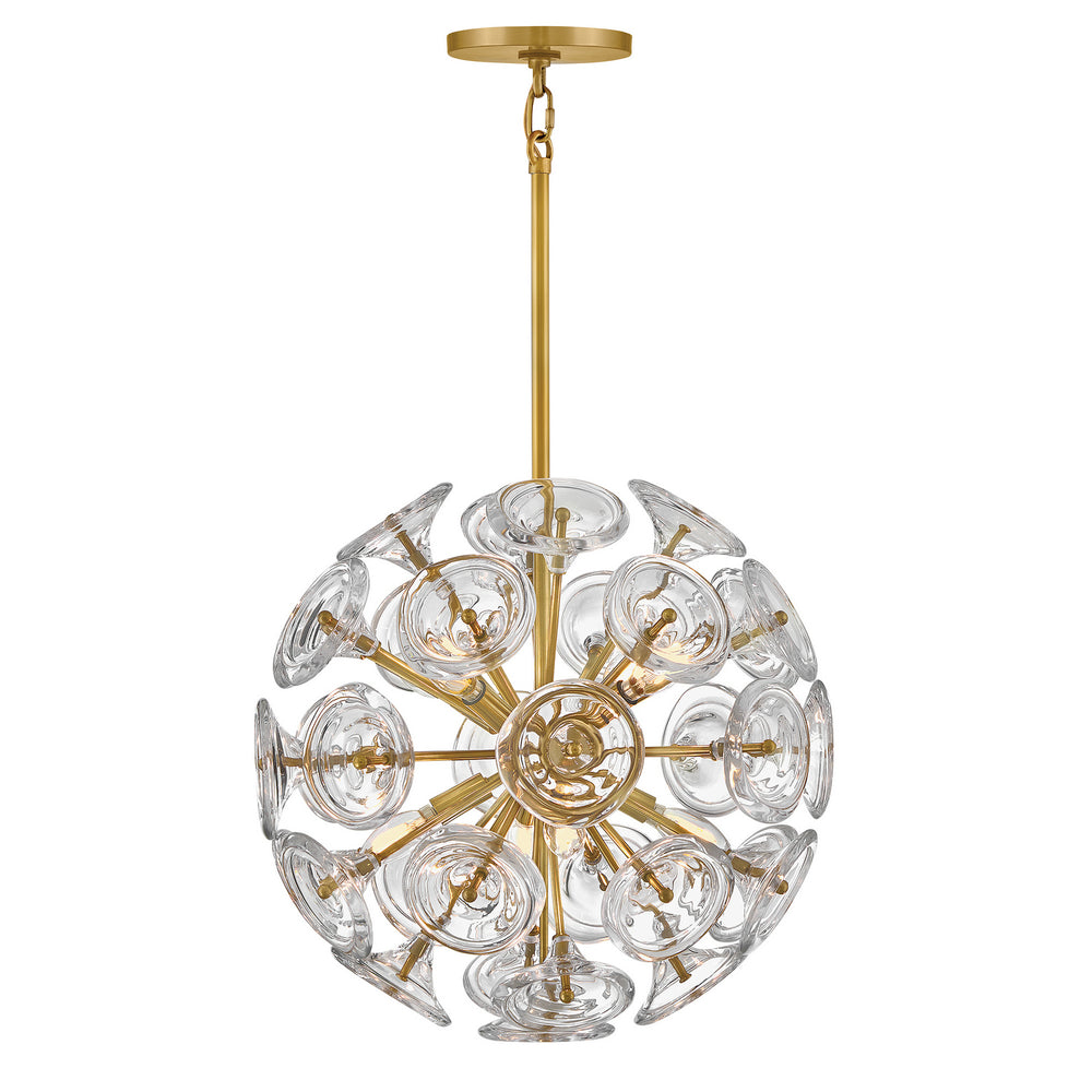 Fredrick Ramond Canada - LED Pendant - Maya - Unlacquered Brass- Union Lighting Luminaires Decor