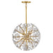 Fredrick Ramond Canada - LED Pendant - Maya - Unlacquered Brass- Union Lighting Luminaires Decor