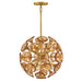 Fredrick Ramond Canada - LED Pendant - Maya - Unlacquered Brass- Union Lighting Luminaires Decor