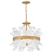 Fredrick Ramond Canada - LED Chandelier - Fleur - Burnished Gold- Union Lighting Luminaires Decor