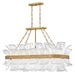 Fredrick Ramond Canada - LED Linear Pendant - Fleur - Burnished Gold- Union Lighting Luminaires Decor