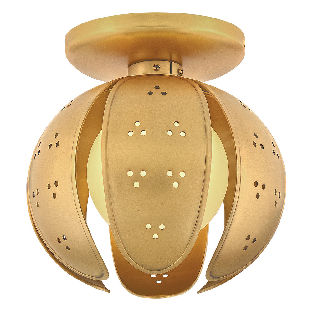 Fredrick Ramond Canada - LED Semi Flush Mount - Anthos - Unlacquered Brass- Union Lighting Luminaires Decor