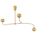 Fredrick Ramond Canada - LED Chandelier - Anthos - Unlacquered Brass- Union Lighting Luminaires Decor