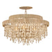 Fredrick Ramond Canada - LED Semi Flush Mount - Freya - Burnished Gold- Union Lighting Luminaires Decor