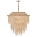 Fredrick Ramond Canada - LED Chandelier - Freya - Burnished Gold- Union Lighting Luminaires Decor
