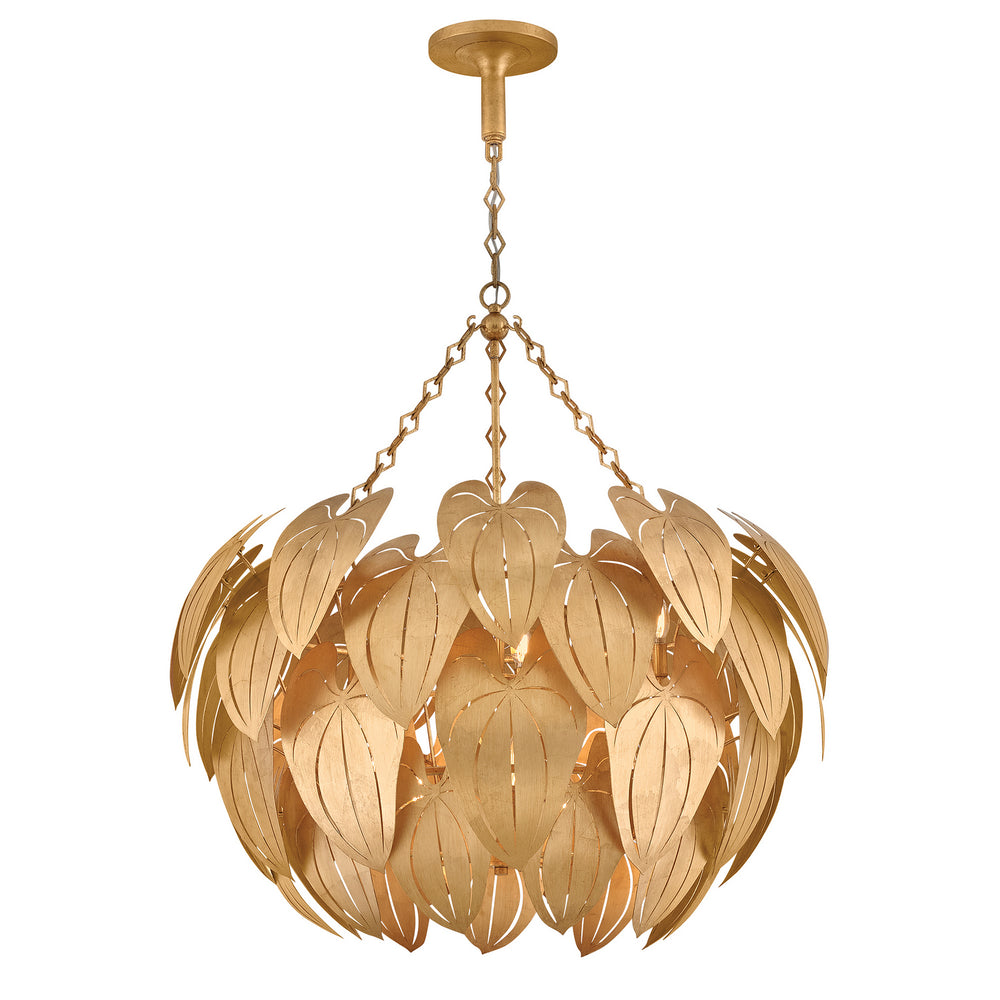 Fredrick Ramond Canada - LED Chandelier - Camille - Distressed Brass- Union Lighting Luminaires Decor