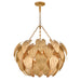 Fredrick Ramond Canada - LED Chandelier - Camille - Distressed Brass- Union Lighting Luminaires Decor