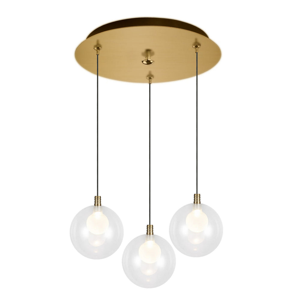 Kuzco Canada - LED Pendant - Bolla - Brushed Gold- Union Lighting Luminaires Decor