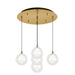 Kuzco Canada - LED Pendant - Bolla - Brushed Gold- Union Lighting Luminaires Decor