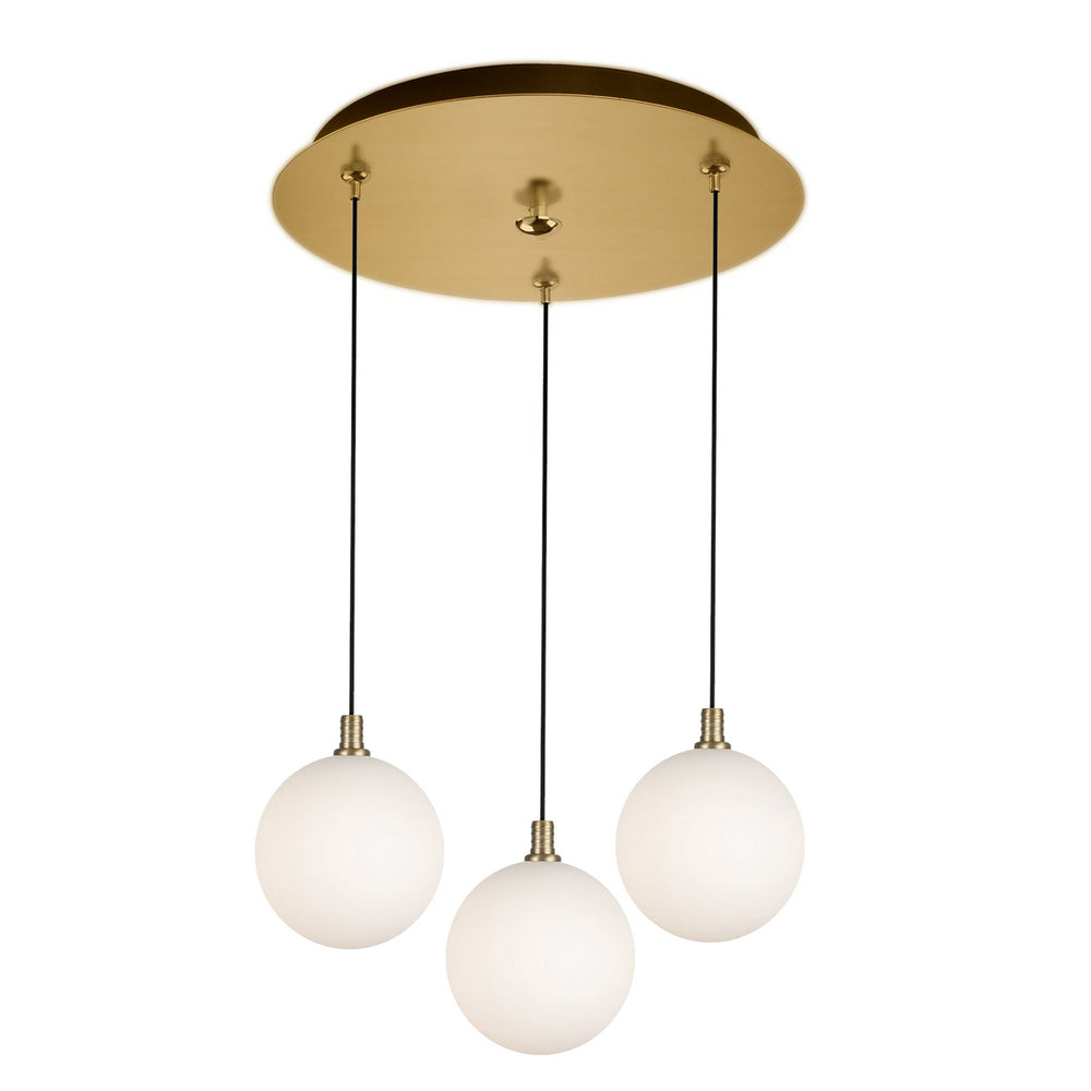 Kuzco Canada - LED Pendant - Bolla - Brushed Gold/Opal Glass- Union Lighting Luminaires Decor
