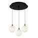 Kuzco Canada - LED Pendant - Bolla - Black/Opal Glass- Union Lighting Luminaires Decor