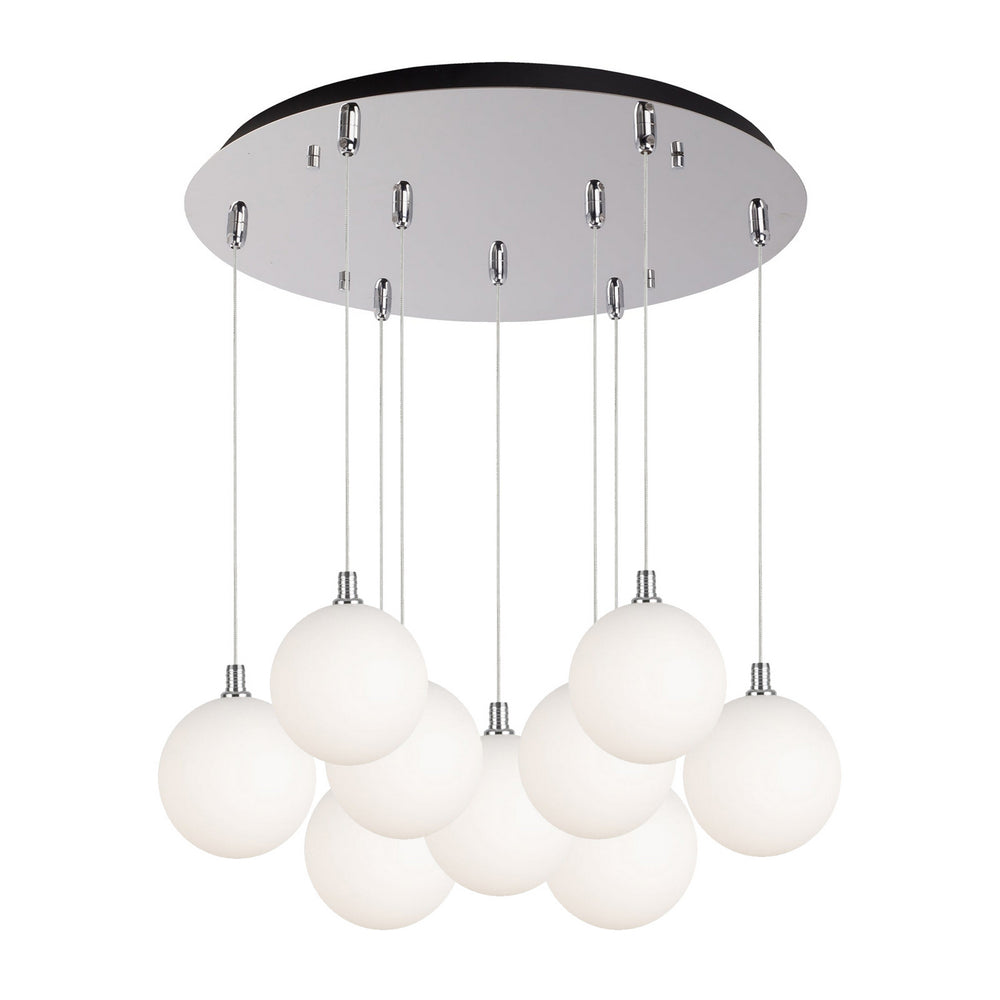 Kuzco Canada - LED Pendant - Bolla - Chrome/Opal Glass- Union Lighting Luminaires Decor