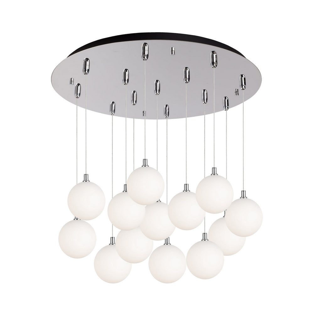 Kuzco Canada - LED Pendant - Bolla - Chrome/Opal Glass- Union Lighting Luminaires Decor