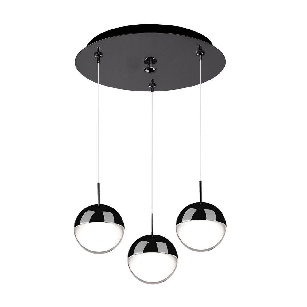 Kuzco Canada - LED Pendant - Pluto - Black Chrome- Union Lighting Luminaires Decor