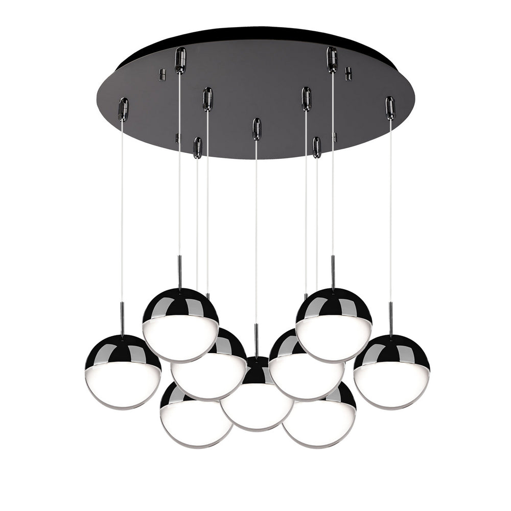 Kuzco Canada - LED Pendant - Pluto - Black Chrome- Union Lighting Luminaires Decor