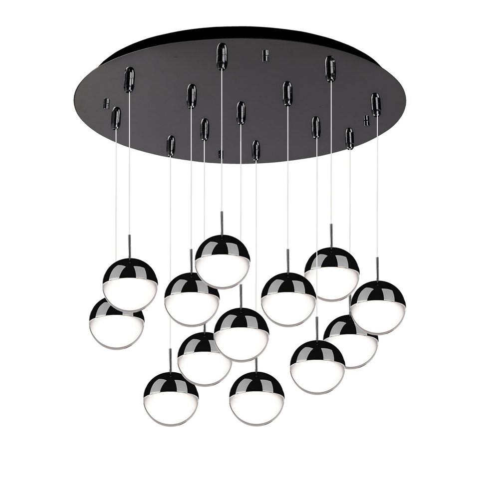 Kuzco Canada - LED Pendant - Pluto - Black Chrome- Union Lighting Luminaires Decor