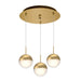 Kuzco Canada - LED Pendant - Pluto - Brushed Gold- Union Lighting Luminaires Decor