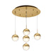 Kuzco Canada - LED Pendant - Pluto - Brushed Gold- Union Lighting Luminaires Decor