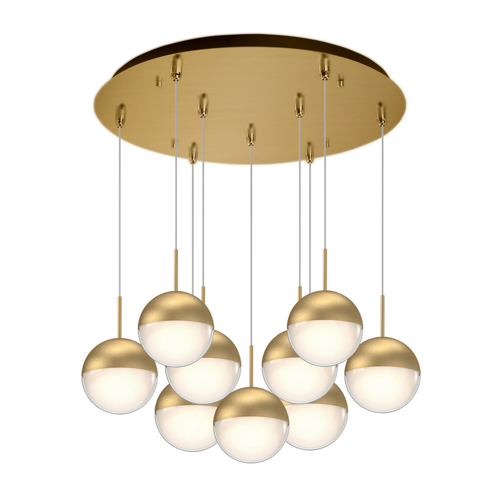 Kuzco Canada - LED Pendant - Pluto - Brushed Gold- Union Lighting Luminaires Decor