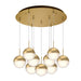 Kuzco Canada - LED Pendant - Pluto - Brushed Gold- Union Lighting Luminaires Decor