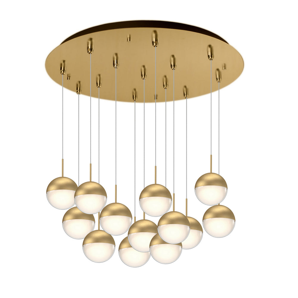 Kuzco Canada - LED Pendant - Pluto - Brushed Gold- Union Lighting Luminaires Decor