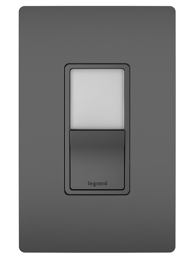 Legrand Canada - Single Pole/3-Way Switch with Night Light - Black- Union Lighting Luminaires Decor