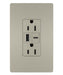 Legrand Canada - 15A Tamper-Resistant USB Type A/C Outlet - Nickel- Union Lighting Luminaires Decor