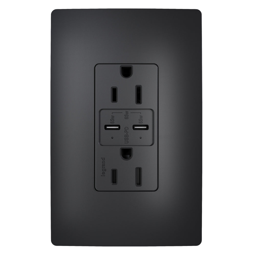 Legrand Canada - 65W USB Outlet, Type C, 15A, Tamper-Resistant- Union Lighting Luminaires Decor