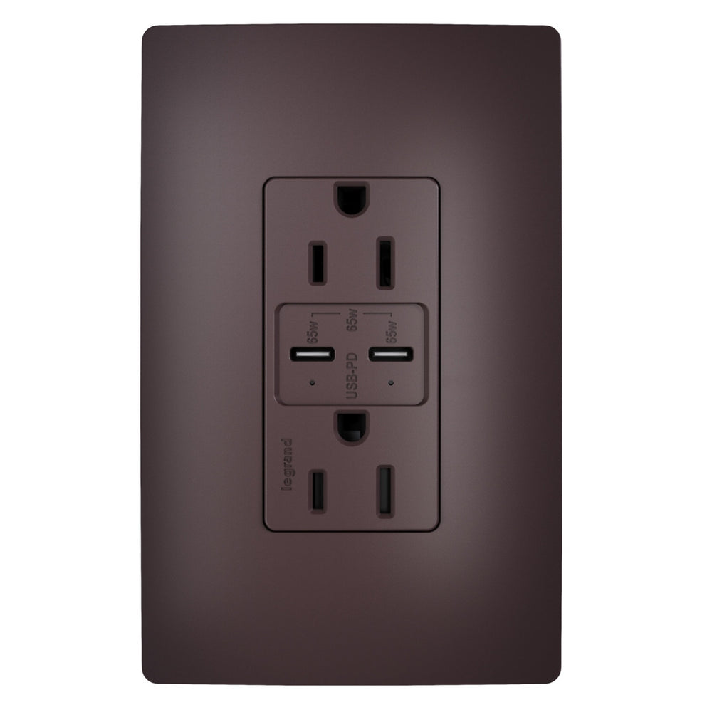 Legrand Canada - 65W USB Outlet, Type C, 15A, Tamper-Resistant- Union Lighting Luminaires Decor