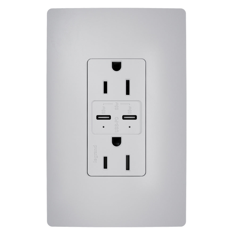 Legrand Canada - 65W USB Outlet, Type C, 15A, Tamper-Resistant- Union Lighting Luminaires Decor