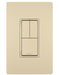 Legrand Canada - Two Single-Pole Switches and Single Pole/3-Way Switch - Ivory- Union Lighting Luminaires Decor