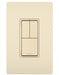 Legrand Canada - Two Single-Pole Switches and Single Pole/3-Way Switch - Light Almond- Union Lighting Luminaires Decor