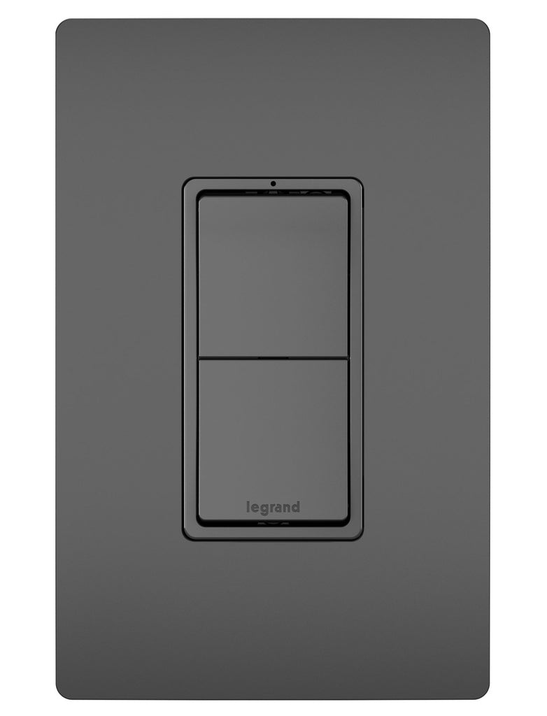 Legrand Canada - Two Single-Pole Switches - Black- Union Lighting Luminaires Decor