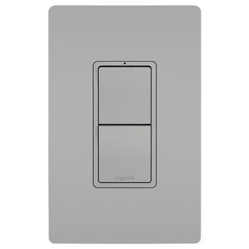 Legrand Canada - Two Single-Pole Switches - Grey- Union Lighting Luminaires Decor