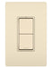 Legrand Canada - Two Single-Pole Switches - Light Almond- Union Lighting Luminaires Decor