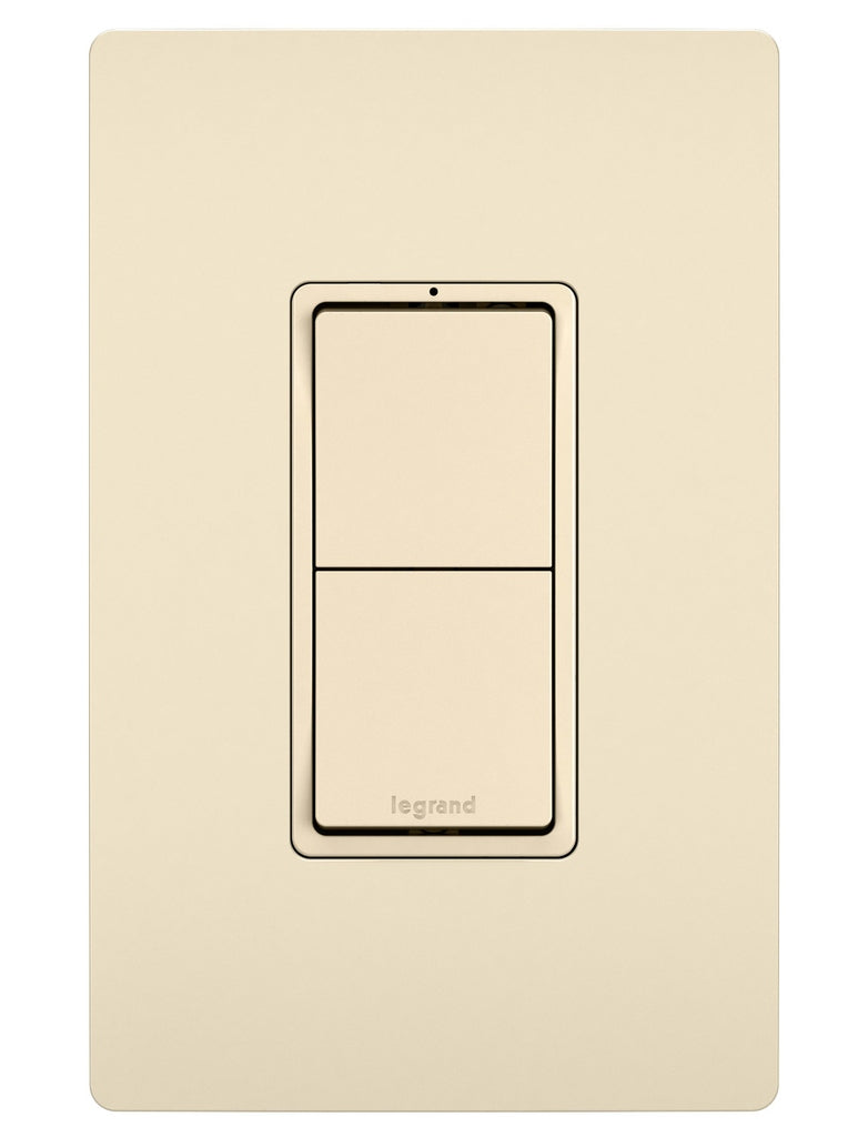 Legrand Canada - Two Single-Pole Switches - Light Almond- Union Lighting Luminaires Decor