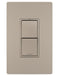 Legrand Canada - Two Single Pole/3-Way Switches - Nickel- Union Lighting Luminaires Decor