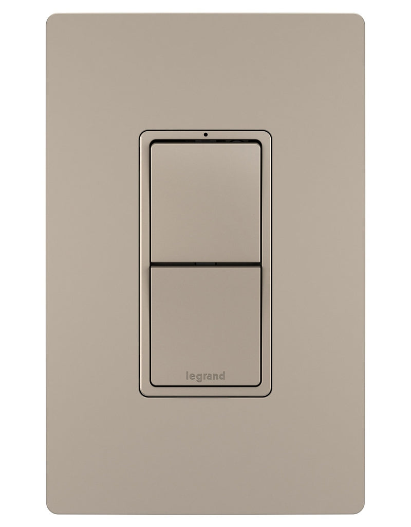 Legrand Canada - Two Single Pole/3-Way Switches - Nickel- Union Lighting Luminaires Decor