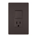 Legrand Canada - Single-Pole/3-Way Switch with 15A Tamper-Resistant Outlet - Brown- Union Lighting Luminaires Decor