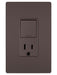 Legrand Canada - Single Pole/3-Way Switch with 15A Tamper-Resistant Outlet - Dark Bronze- Union Lighting Luminaires Decor