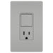 Legrand Canada - Single Pole/3-Way Switch with 15A Tamper-Resistant Outlet - Grey- Union Lighting Luminaires Decor