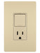 Legrand Canada - Single Pole/3-Way Switch with 15A Tamper-Resistant Outlet - Ivory- Union Lighting Luminaires Decor