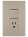 Legrand Canada - Single Pole/3-Way Switch with 15A Tamper-Resistant Outlet - Nickel- Union Lighting Luminaires Decor