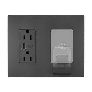 Legrand Canada - Wireless Charger - Black- Union Lighting Luminaires Decor