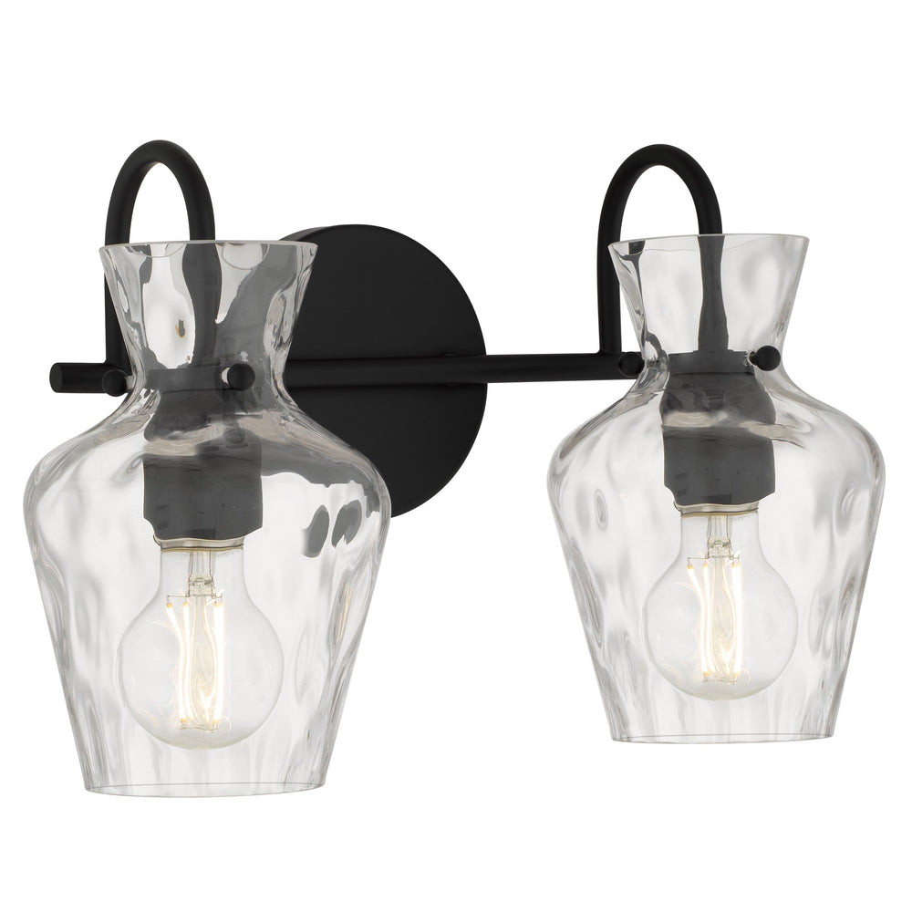 Quoizel - Two Light Vanity - Hollis - Matte Black- Union Lighting Luminaires Decor